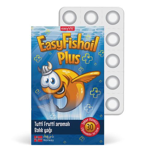 Easy Fish Oil Plus Tutti Frutti Aromalı Balık Yağı 30 Çiğnenebilir Jel