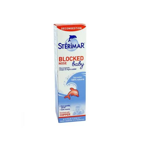 Sterimar Baby Blocked Nose 50 ml - Bebek / Çocuk için Tıkalı Burun Hipertonik Okyanus Suyu 
